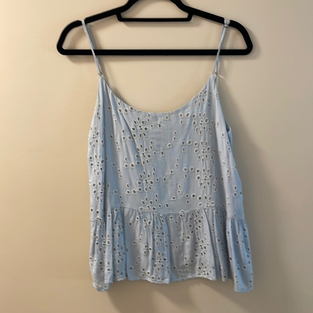 Velvet Eyelet Tank
